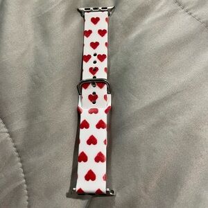 Red Heart thin apple Watch Banda(38/40/41mm)